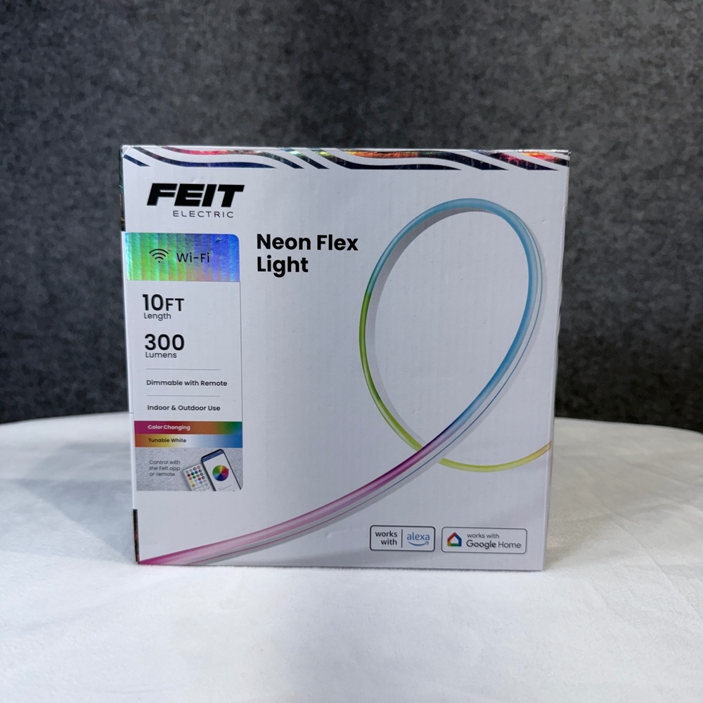 FEIT ELECTRIC 10FT Neon Flex Wi-Fi LED Light Dimmable Color Changing